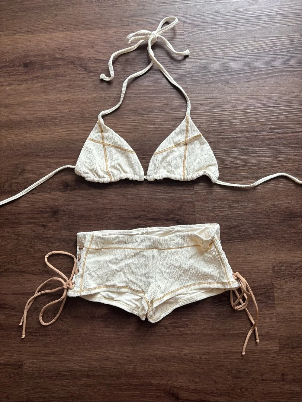 Frankie’s Bikinis Boy Short Bikini Set